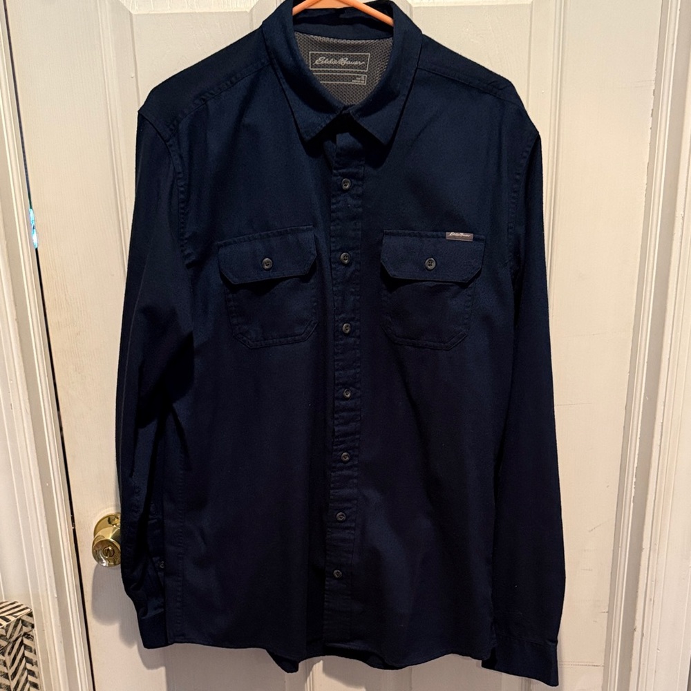 Eddie Bauer Dark Blue Casual Shirt